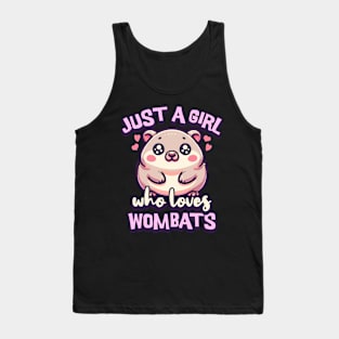 Just A Girl Who Loves Wombats Tank Top